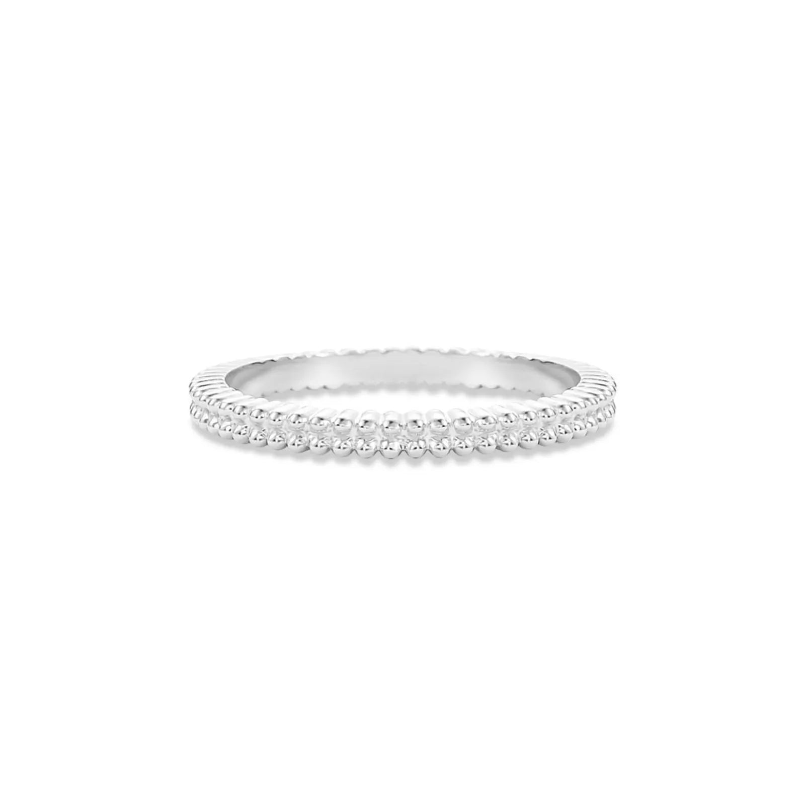 Life Double Beaded Ring in 925 Sterling Silver